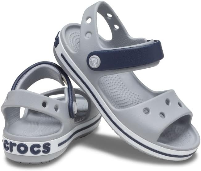 image:imageCrocs Kids Crocband SandalsLight GreyNavy