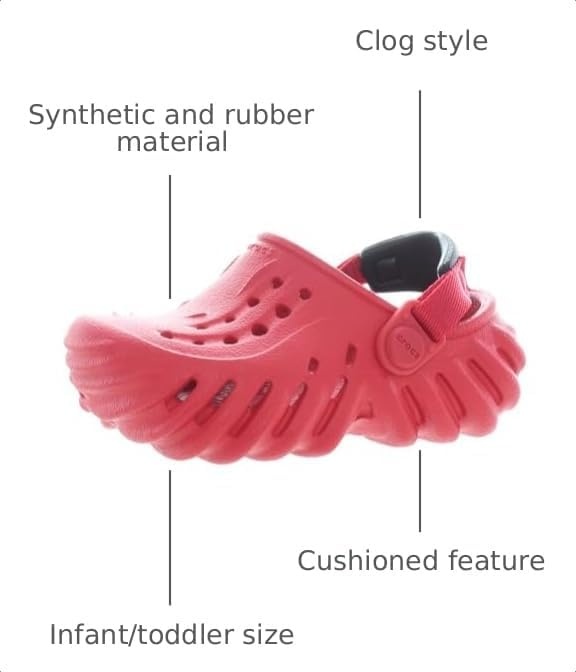 image:imageCrocs Kids Echo ClogsRedVarsity Red