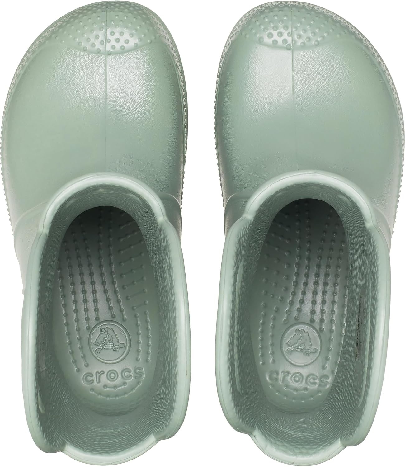 image:imageCrocs Kids Handle It Rain Boots Waterproof Slip On Shoes Kids Rain BootsMoss