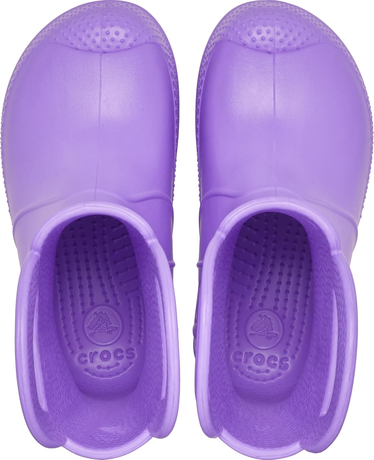 image:imageCrocs Kids Handle It Rain Boots Waterproof Slip On Shoes Kids Rain BootsPurple Pulse