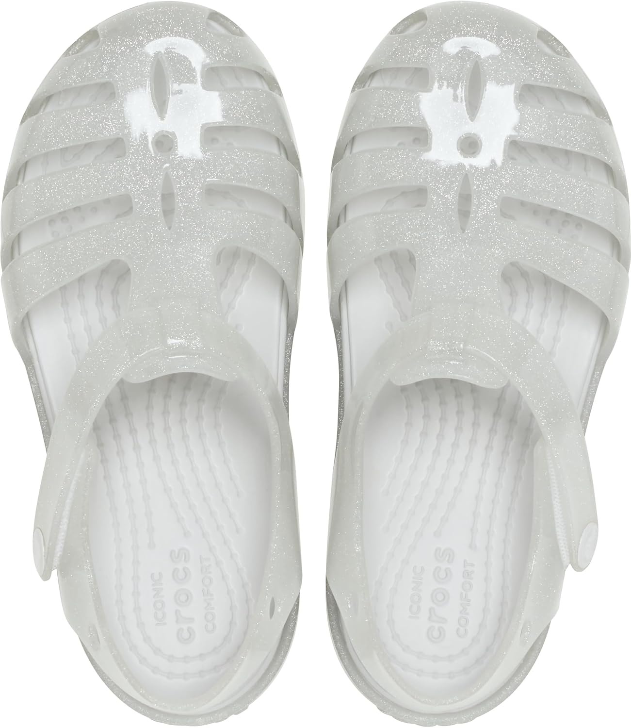 image:imageCrocs Kids Isabella Fisherman SandalSilver Glitter
