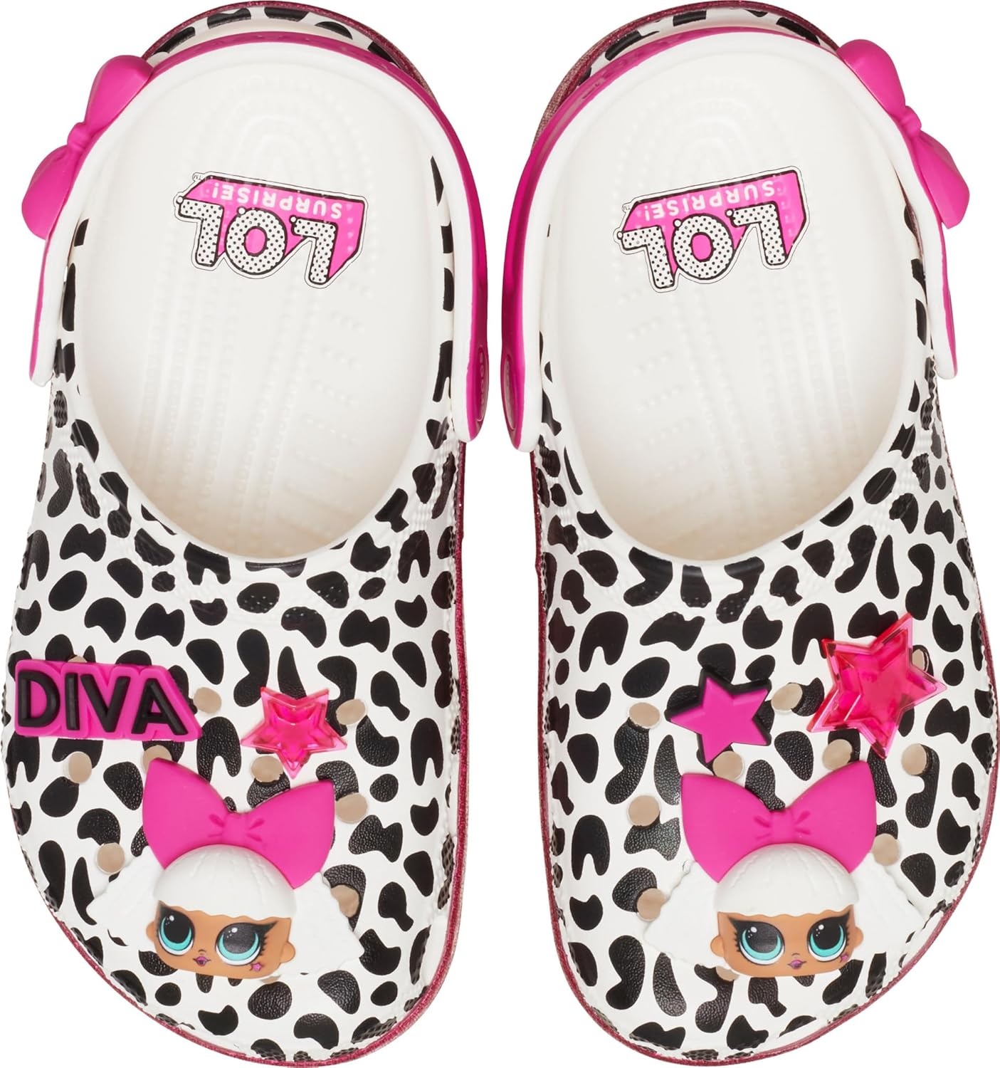 image:imageCrocs Kids Lol Surprise Diva Classic ClogsBlackWhite