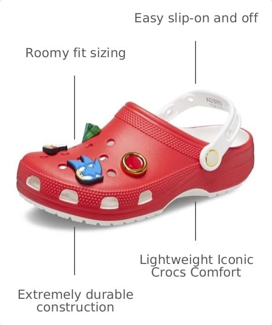 image:imageCrocs Kids Sonic the Hedgehog Classic Clogs Kids and Toddler ShoesRed