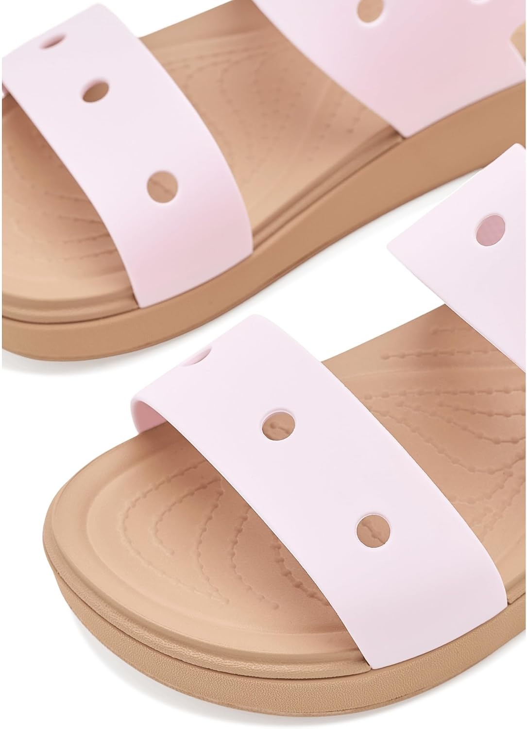 image:imageCrocs Kids Unisex Brooklyn Sandals Little KidBig KidPink MilkCashew