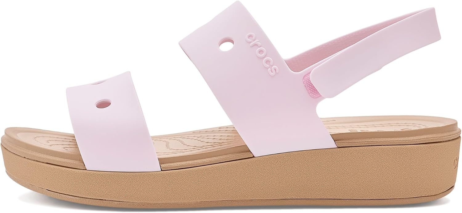 image:imageCrocs Kids Unisex Brooklyn Sandals Little KidBig KidPink MilkCashew