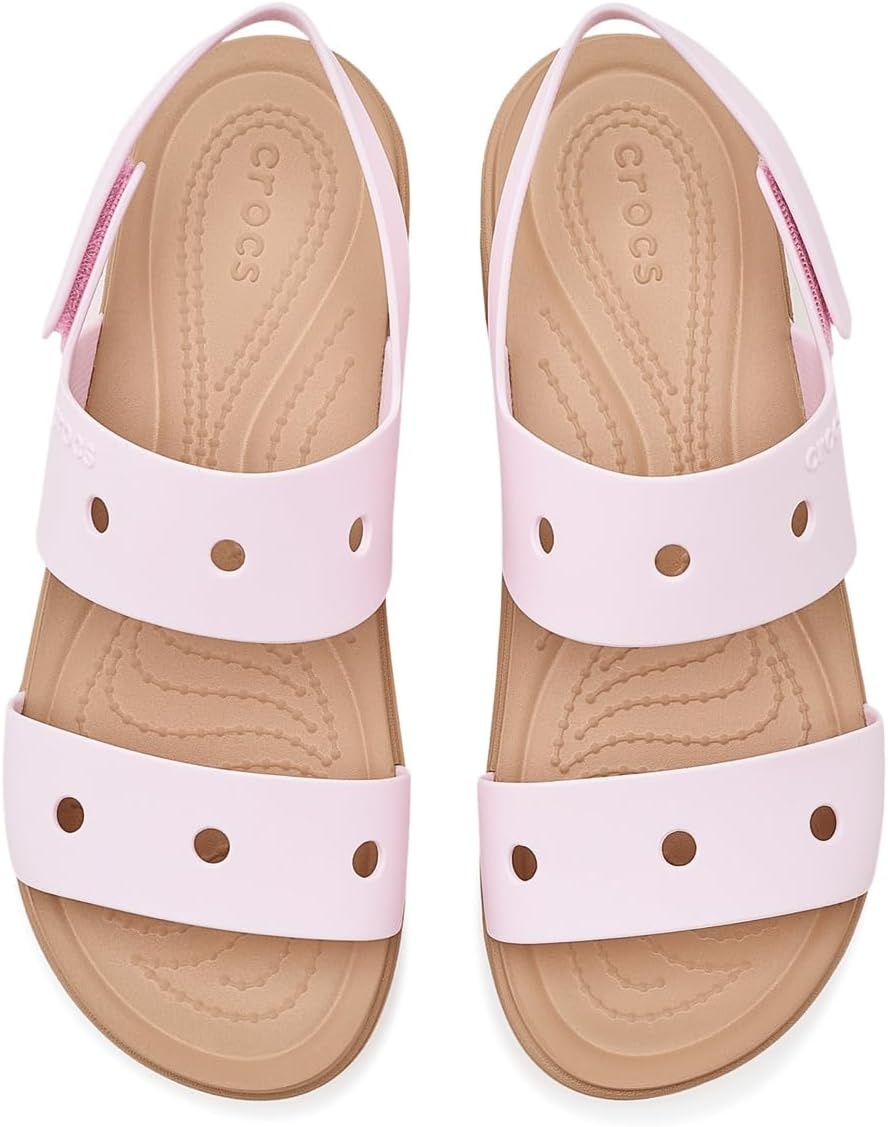 image:imageCrocs Kids Unisex Brooklyn Sandals Little KidBig KidPink MilkCashew