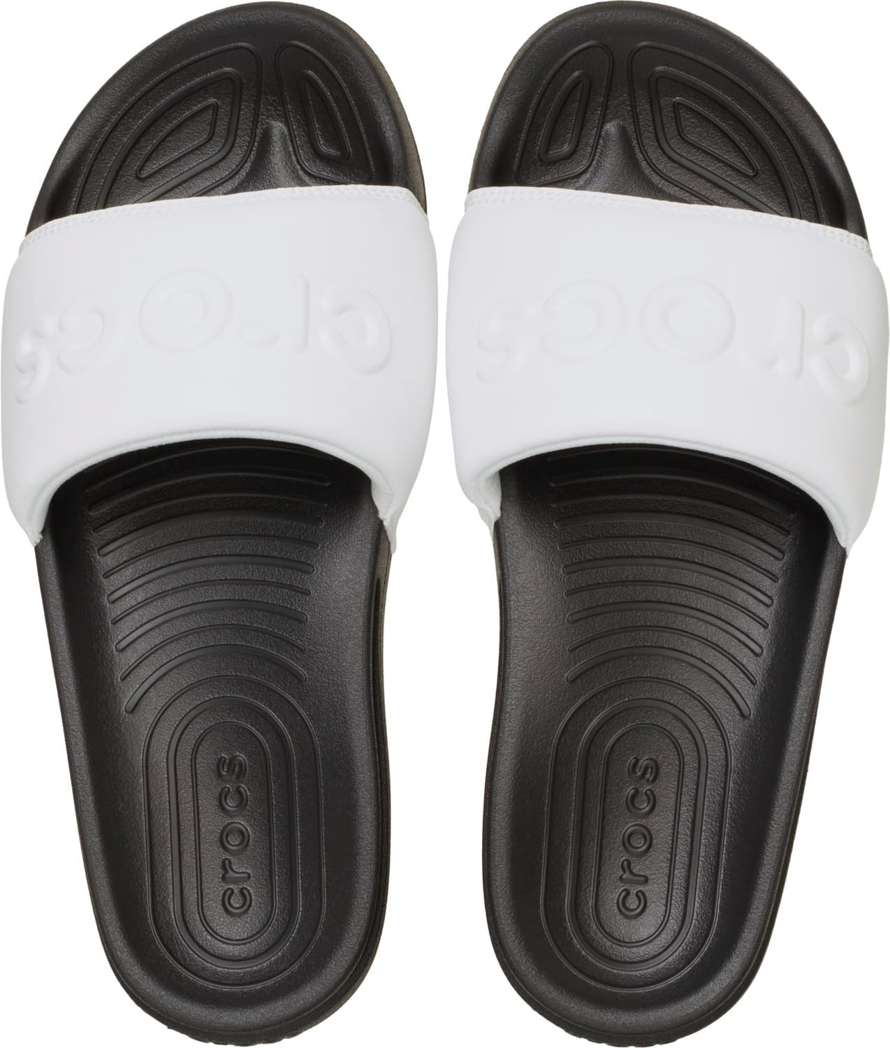 image:imageCrocs Mens All Day Slide Lightweight SlipOn SandalsBlack White