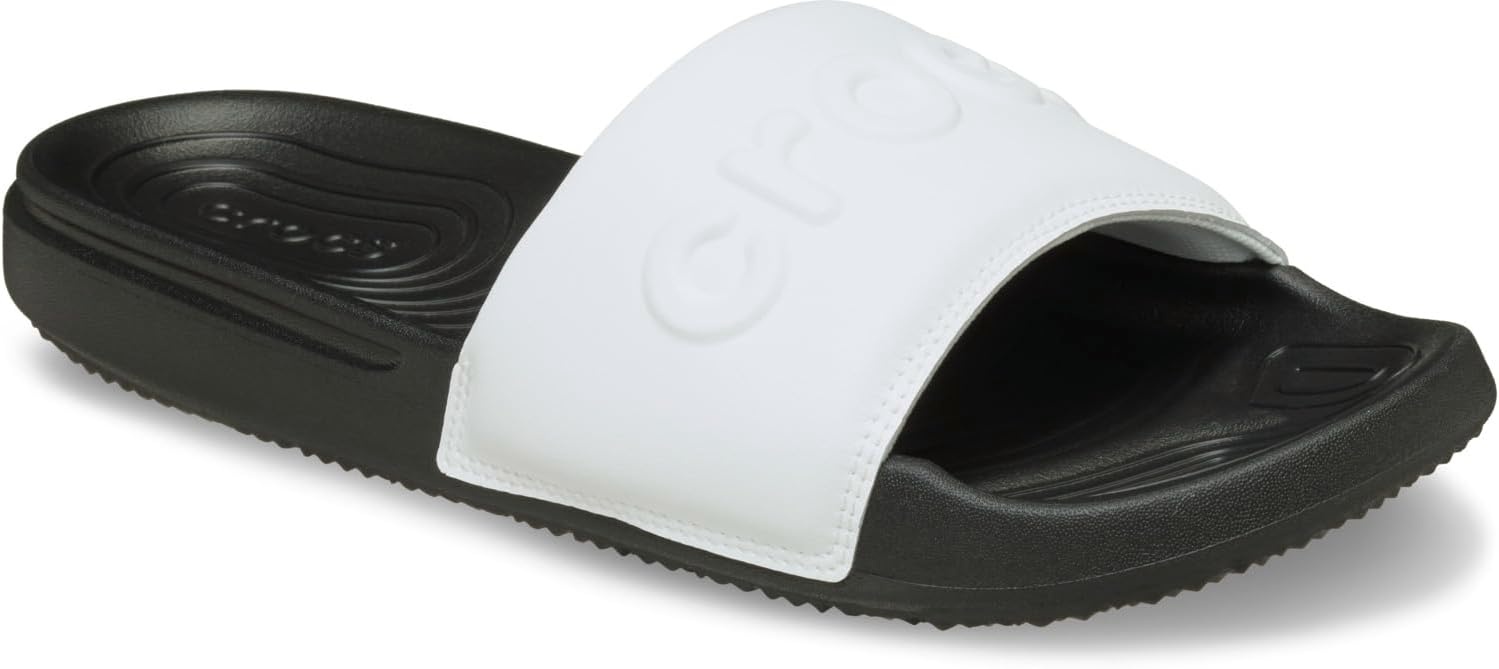 image:imageCrocs Mens All Day Slide Lightweight SlipOn SandalsBlack White