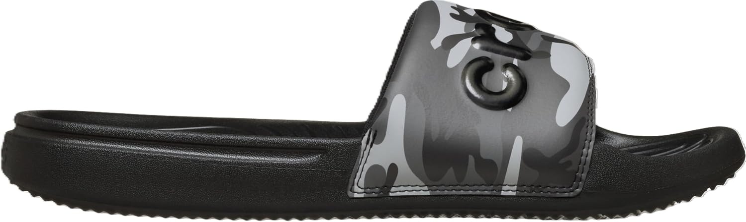 image:imageCrocs Mens All Day Slide Lightweight SlipOn SandalsCamouflage BlackGrey