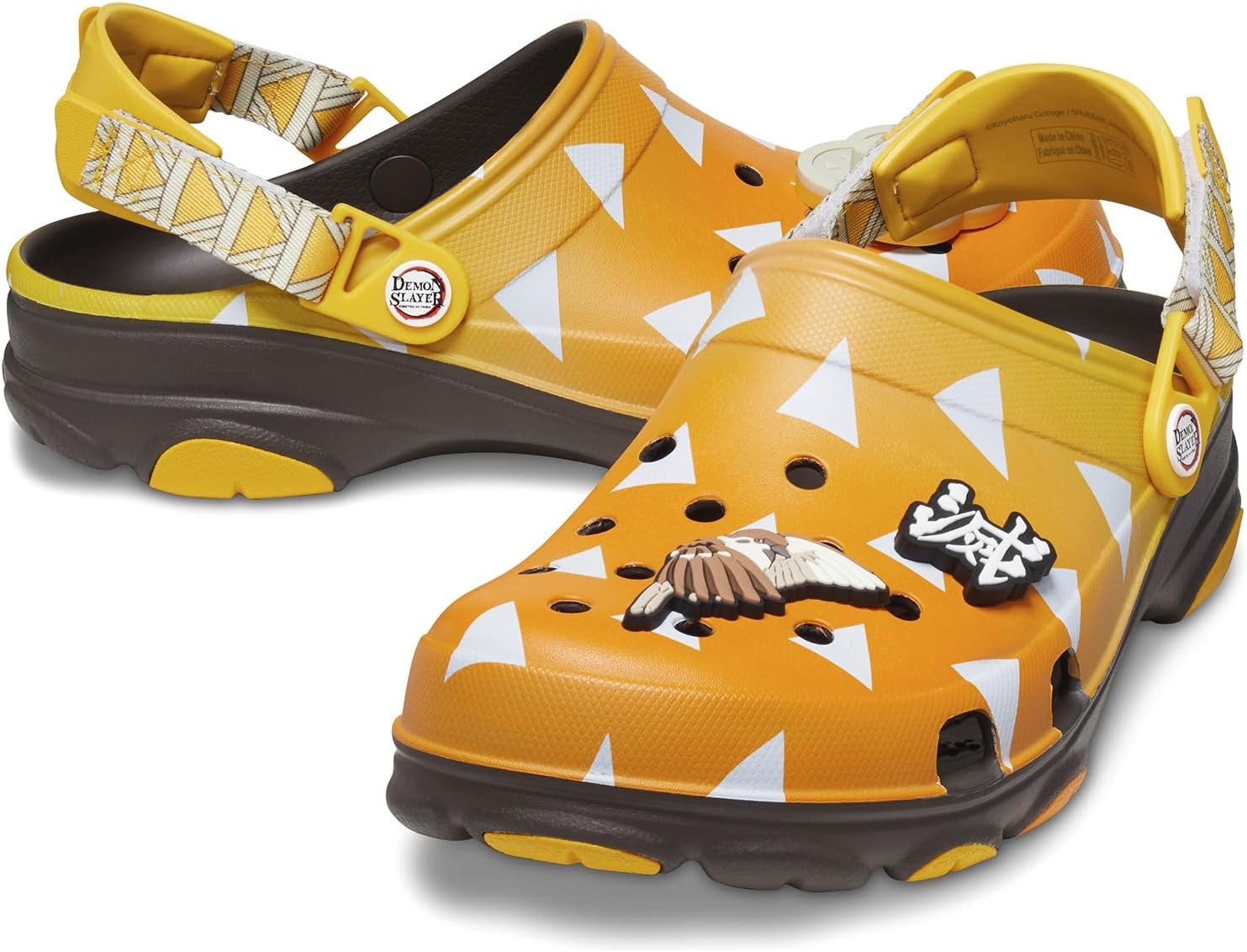 image:imageCrocs Mens Classic Demon Slayer All Terrain Adjustable ClogsZenitsu