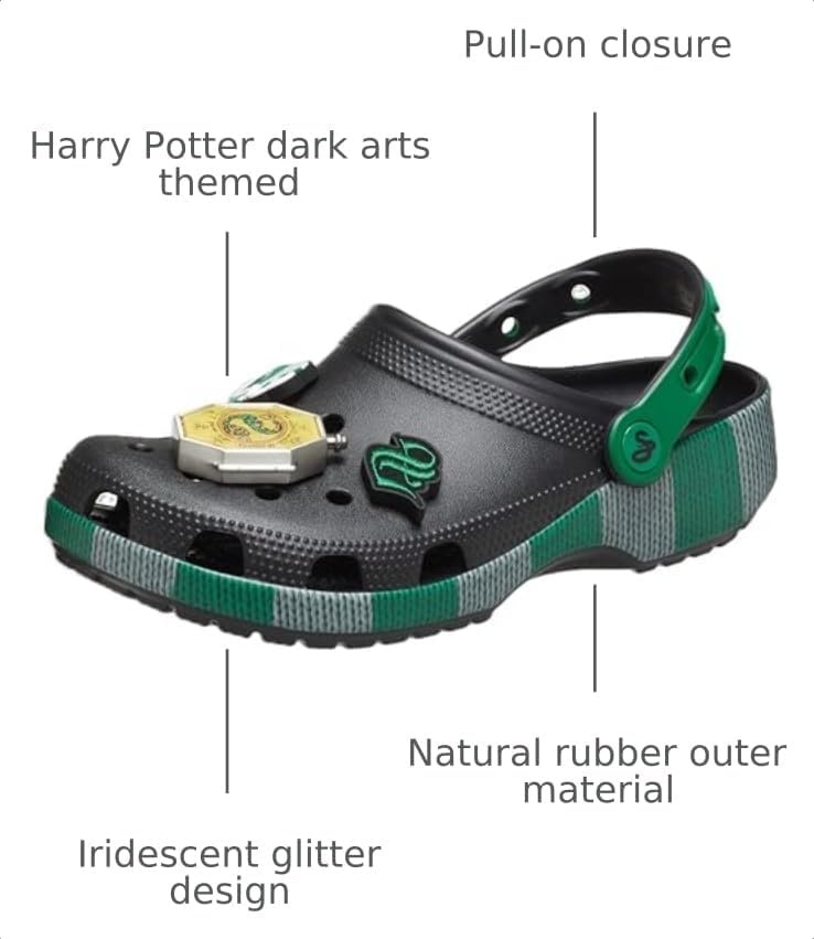 image:imageCrocs Mens Classic Harry Potter ClogsSlytherinGreen Multi