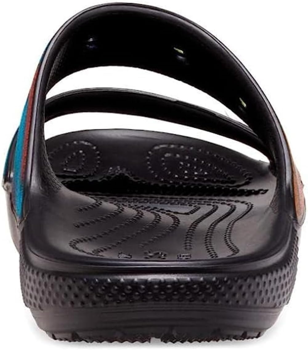 image:imageCrocs Mens Classic Slide SandalsBlackSpray Dye