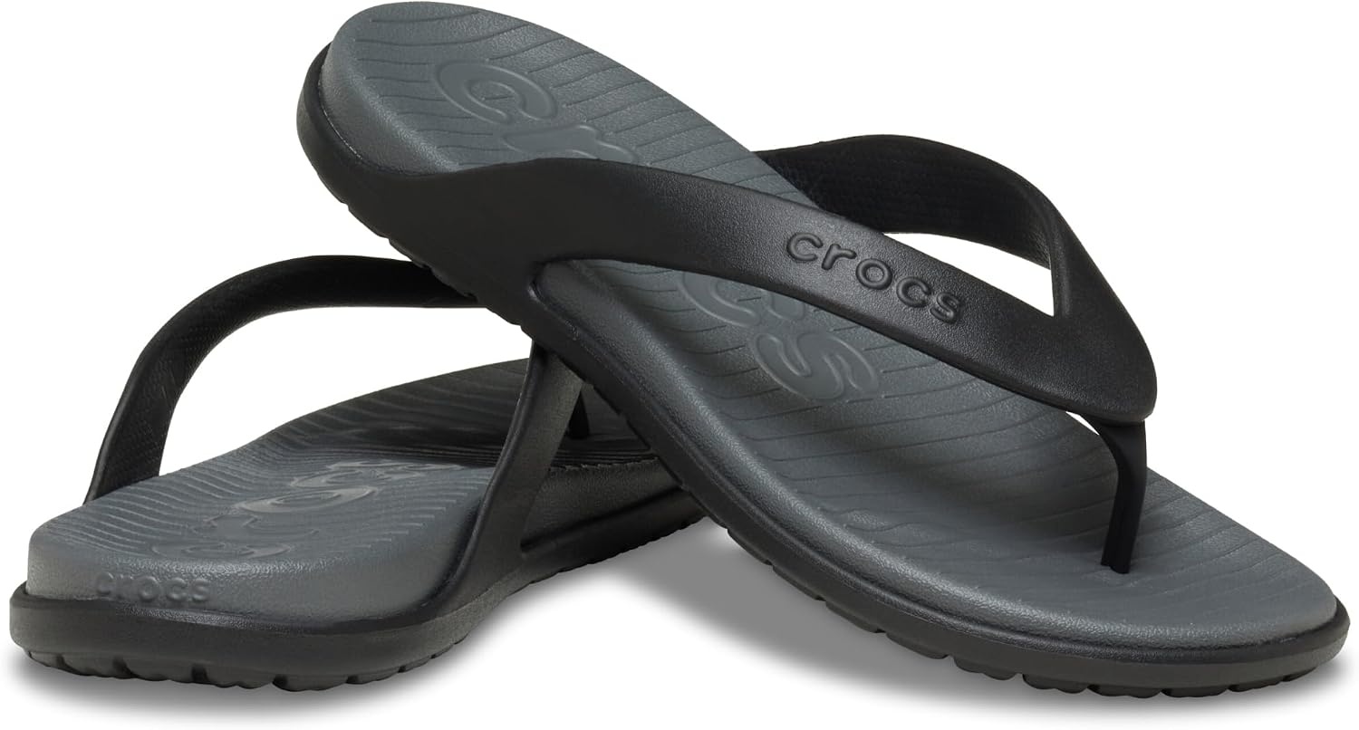 image:imageCrocs Mens Coast Flip Flops Sandals for MenBlackSlate Grey