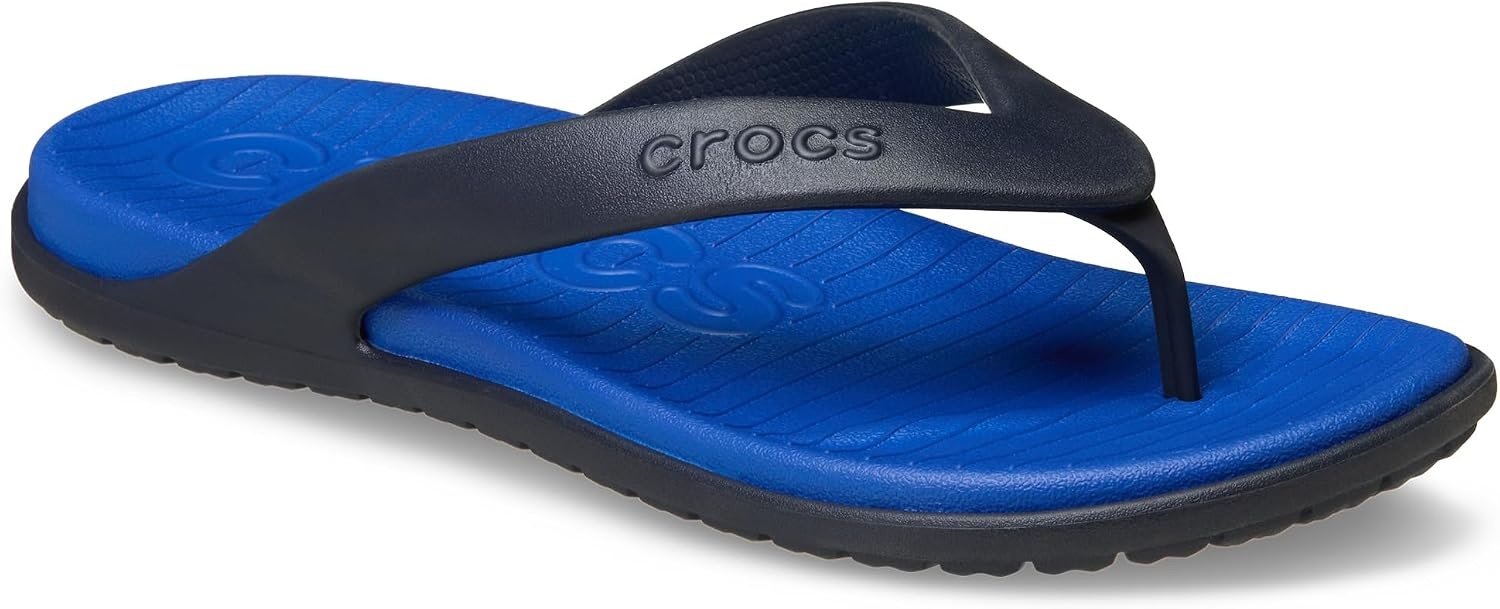 image:imageCrocs Mens Coast Flip Flops Sandals for MenBlue BoltDeep Navy