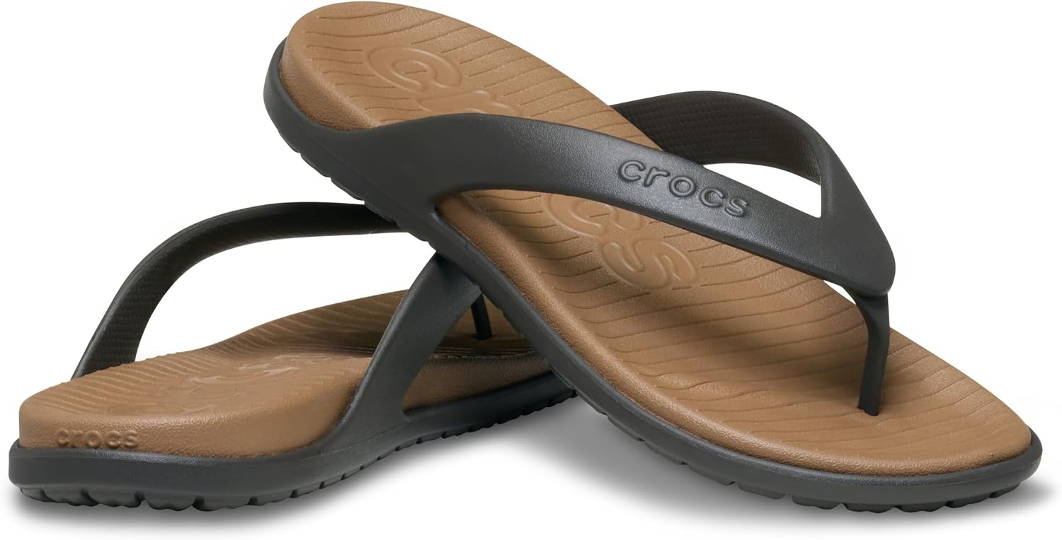 image:imageCrocs Mens Coast Flip Flops Sandals for MenSepiaDark Cocoa