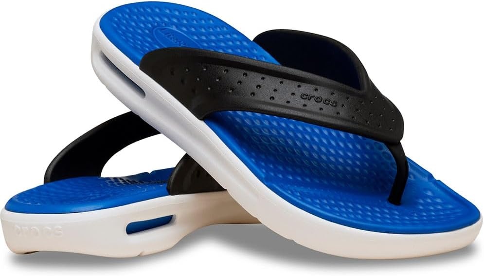 image:imageCrocs Mens InMotion Flip Flop SandalsBlack Blue Bolt