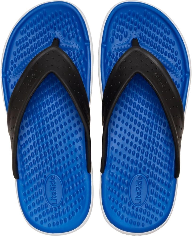 image:imageCrocs Mens InMotion Flip Flop SandalsBlack Blue Bolt