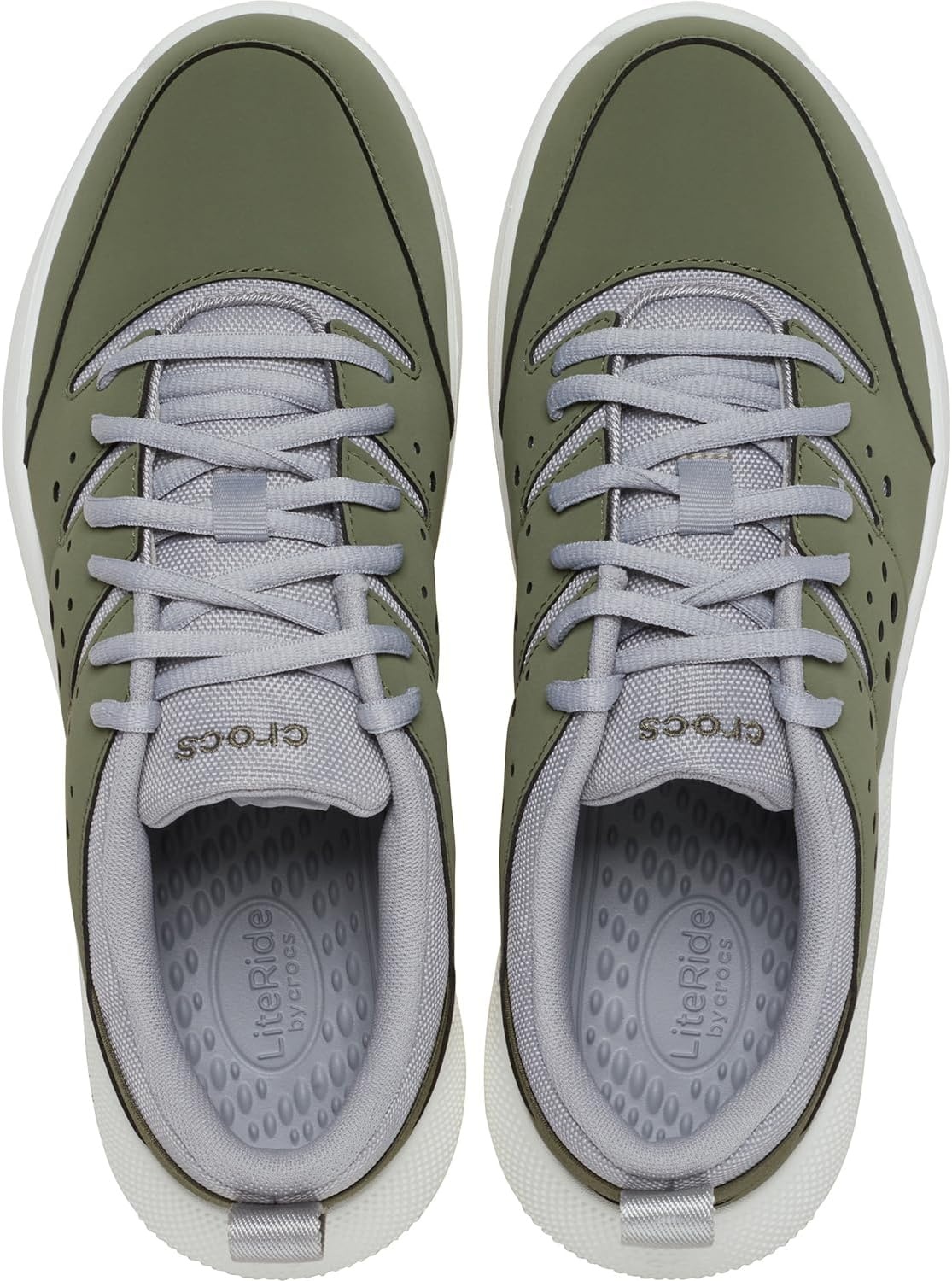 image:imageCrocs Mens On The Clock Work SneakersArmy GreenMulti