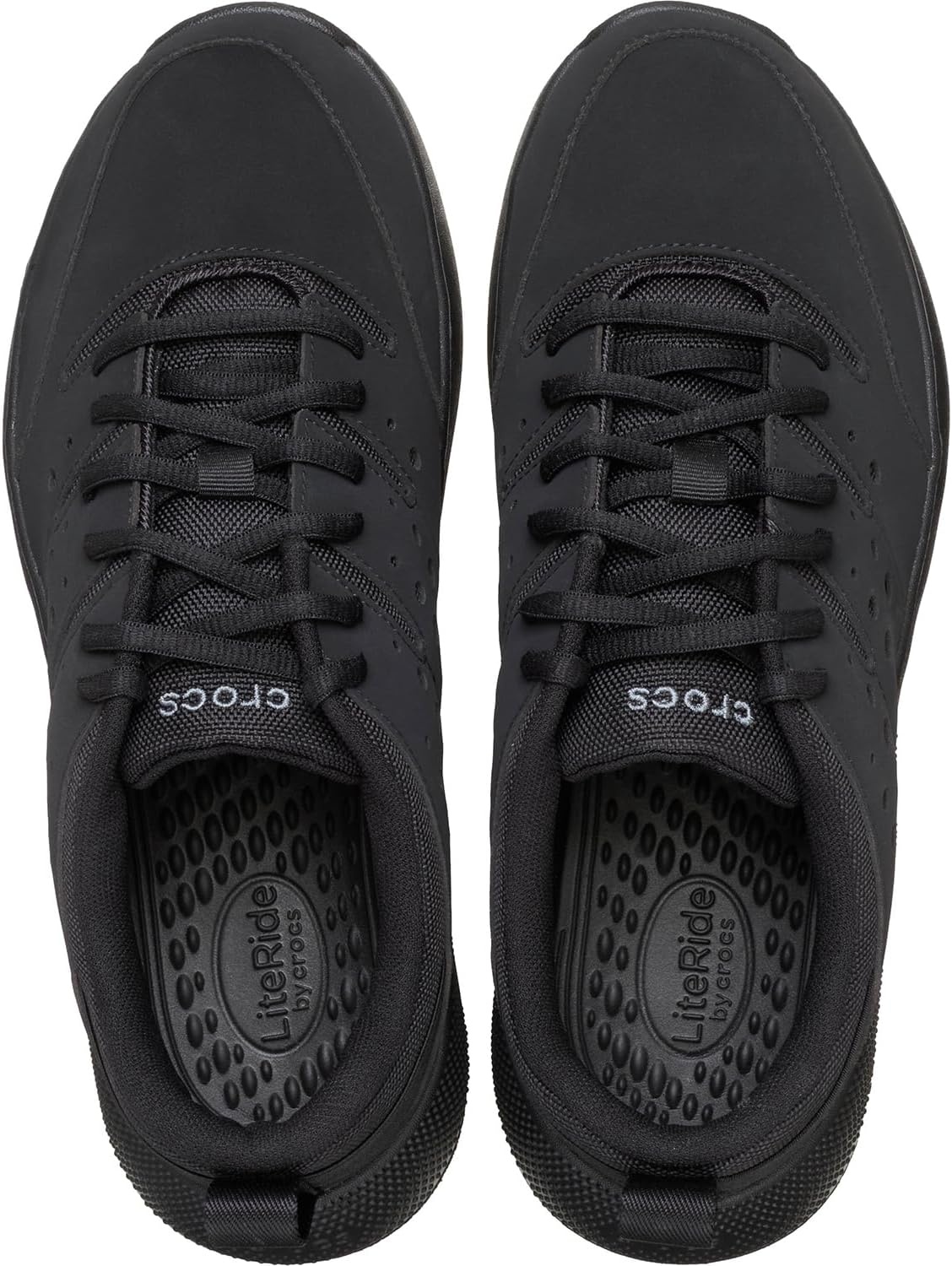 image:imageCrocs Mens On The Clock Work SneakersBlackBlackBlack