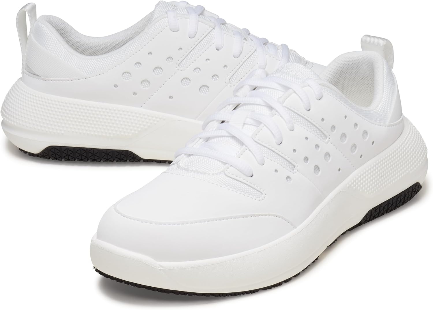 image:imageCrocs Mens On The Clock Work SneakersWhiteWhite