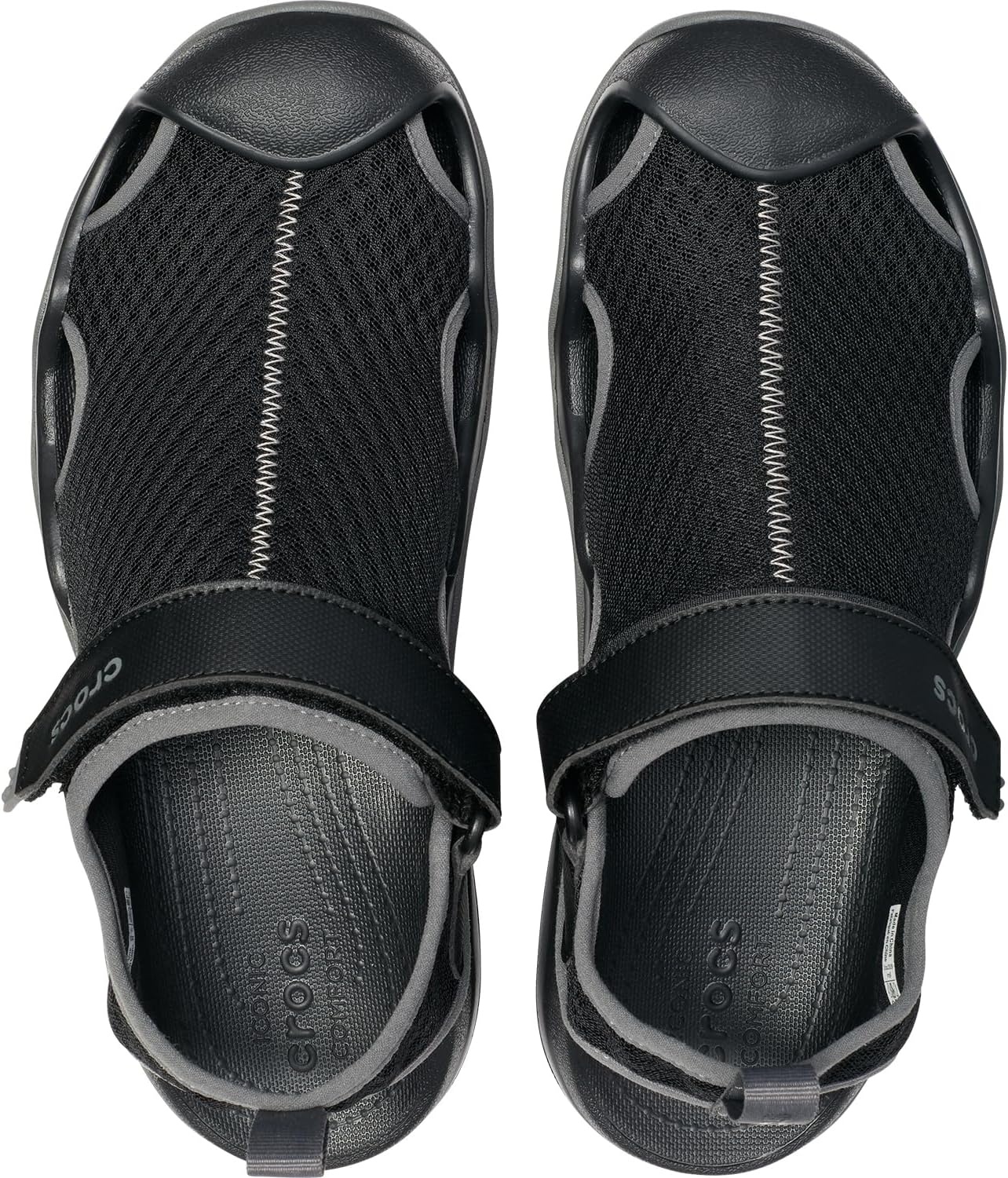image:imageCrocs Mens Swiftwater Mesh Deck SandalsBlack