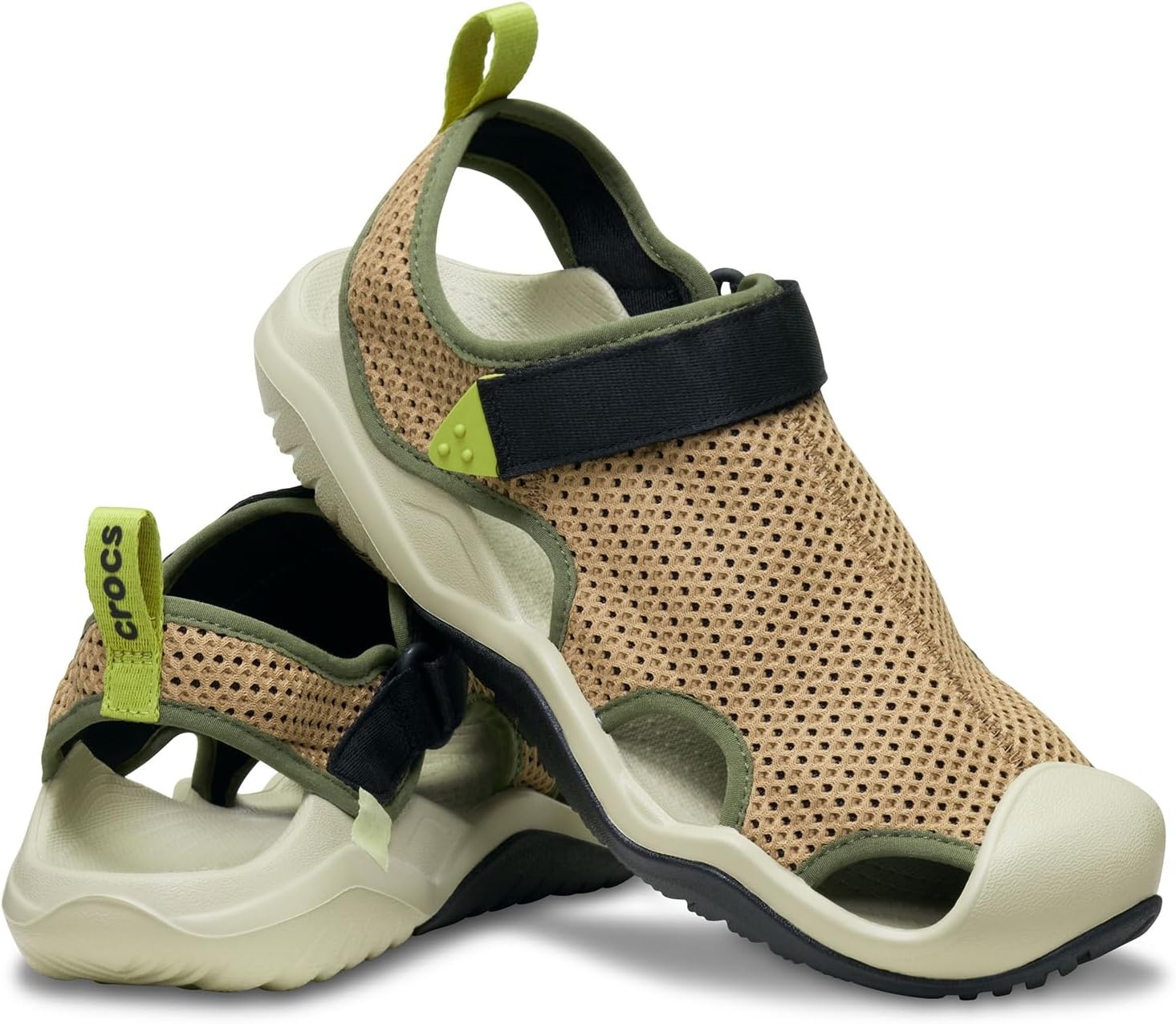 image:imageCrocs Mens Swiftwater Mesh Deck SandalsSepia