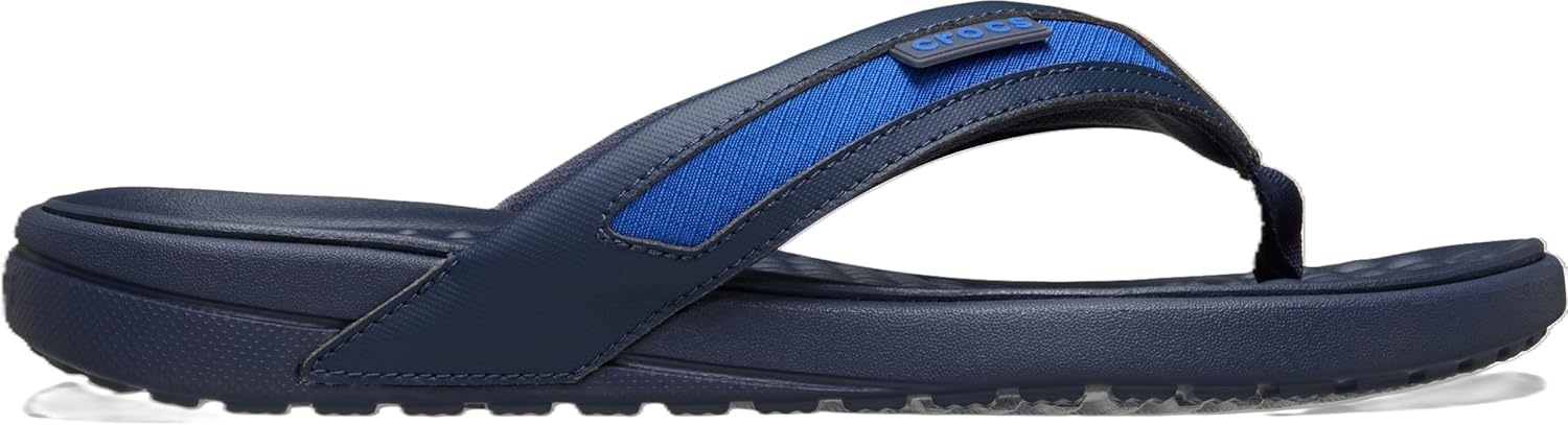 image:imageCrocs Mens Yukon Sport LR Lightweight Flip Flop SandalsBlue BoltNavy