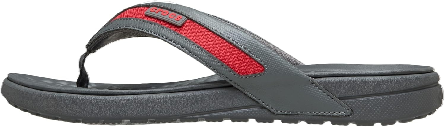 image:imageCrocs Mens Yukon Sport LR Lightweight Flip Flop SandalsSlate GreyFlame