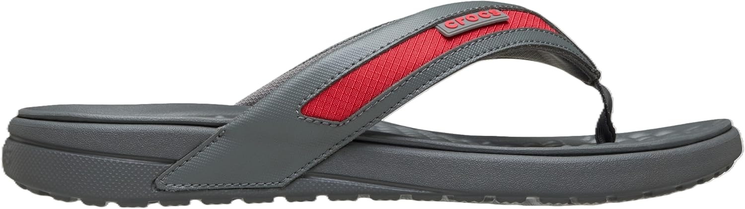 image:imageCrocs Mens Yukon Sport LR Lightweight Flip Flop SandalsSlate GreyFlame