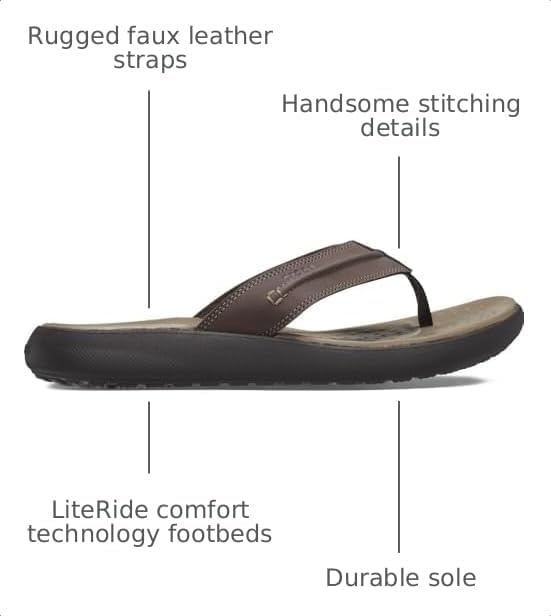 image:imageCrocs Mens Yukon Vista II Flip Flops SandalsEspresso