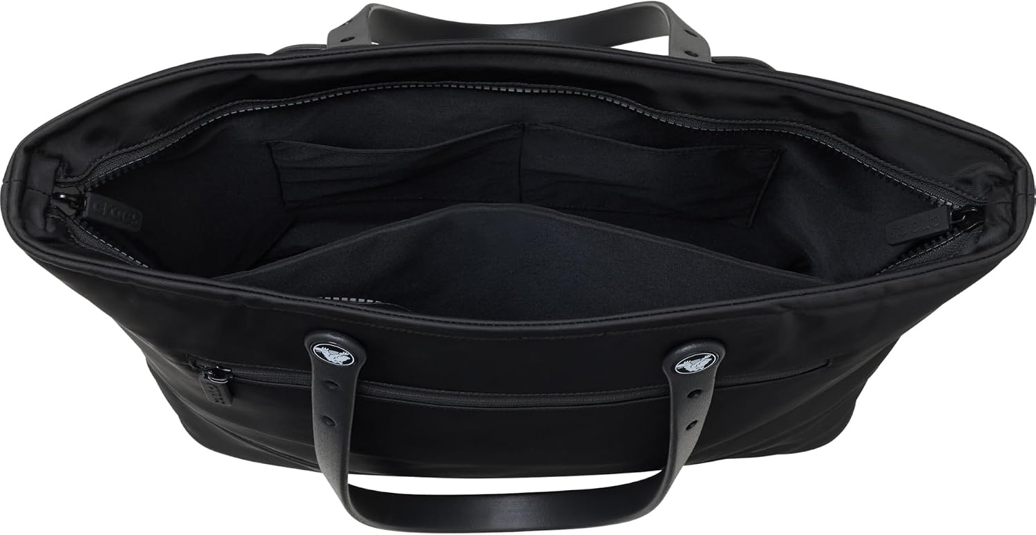 image:imageCrocs Nylon Tote Bag Personalize with Jibbitz CharmsBlack