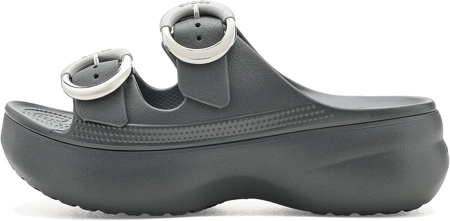 image:imageCrocs Saturday Buckle Platform SandalsCarbon