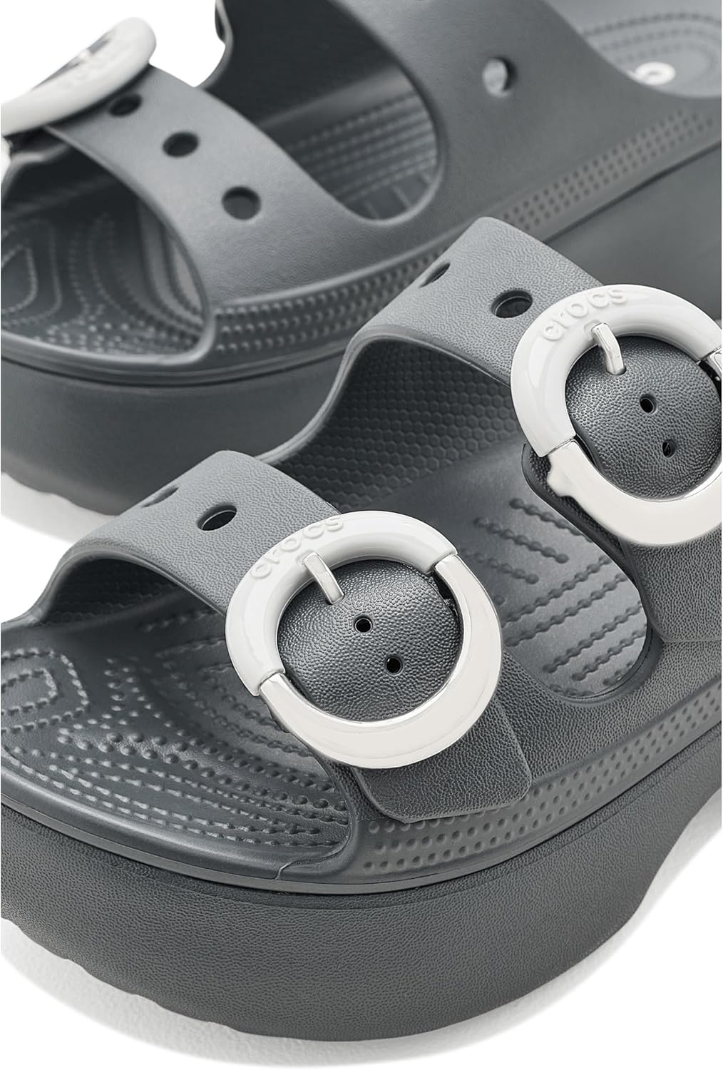 image:imageCrocs Saturday Buckle Platform SandalsCarbon
