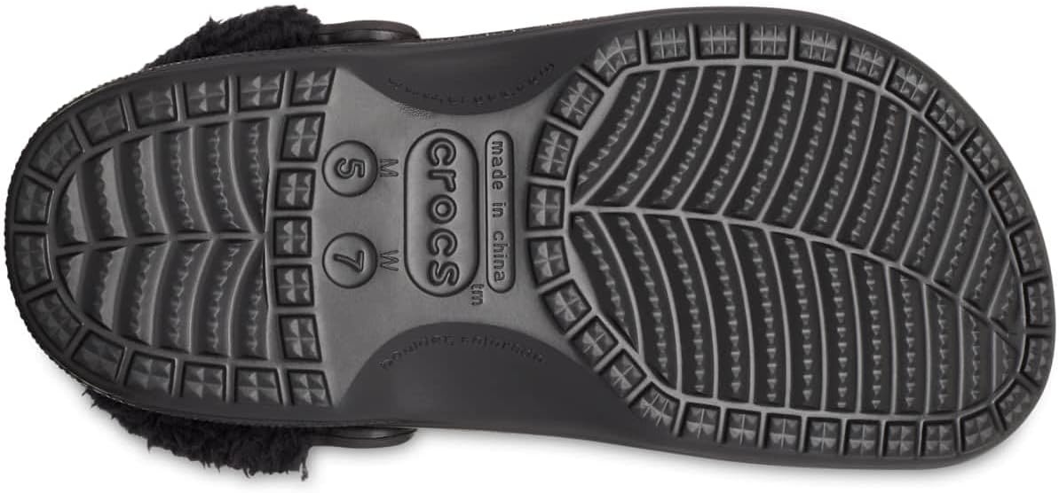 image:imageCrocs Unisex Adult Baya Lined Fuzz Strap ClogsBlackBlack