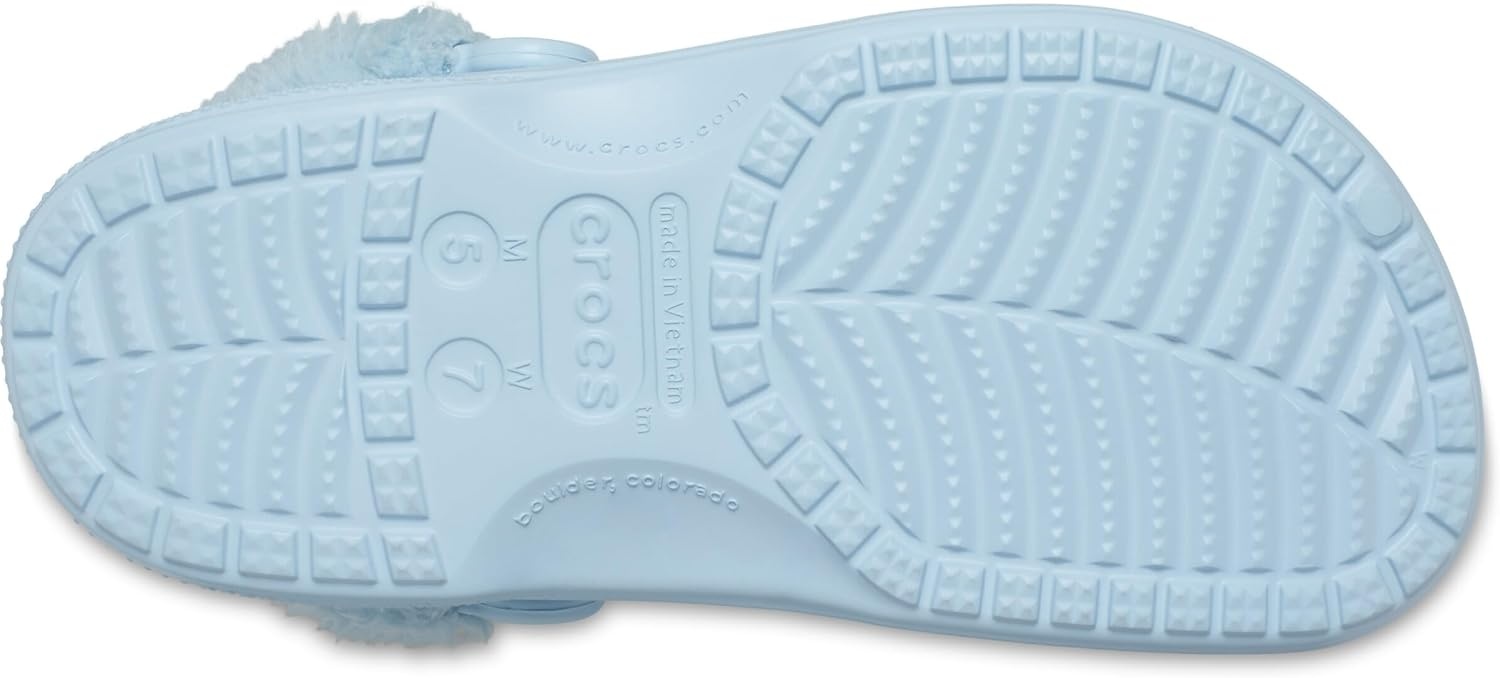image:imageCrocs Unisex Adult Baya Lined Fuzz Strap ClogsMineral Blue
