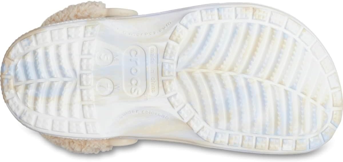 image:imageCrocs Unisex Adult Baya Lined Fuzz Strap ClogsWhiteMulticolor