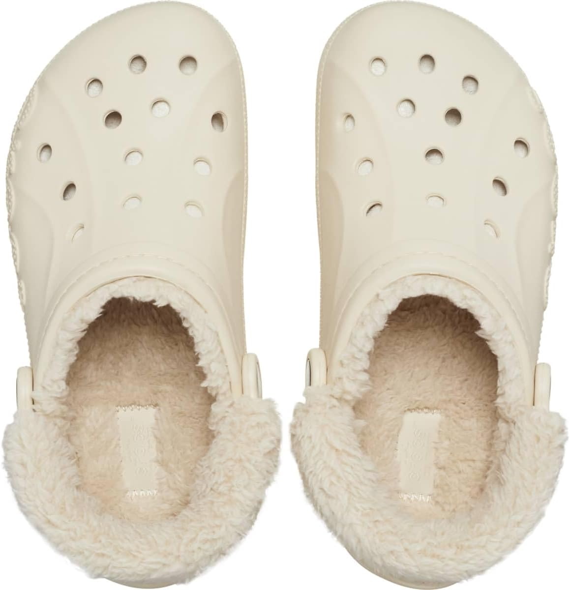 image:imageCrocs Unisex Adult Baya Lined Fuzz Strap ClogsWinter White