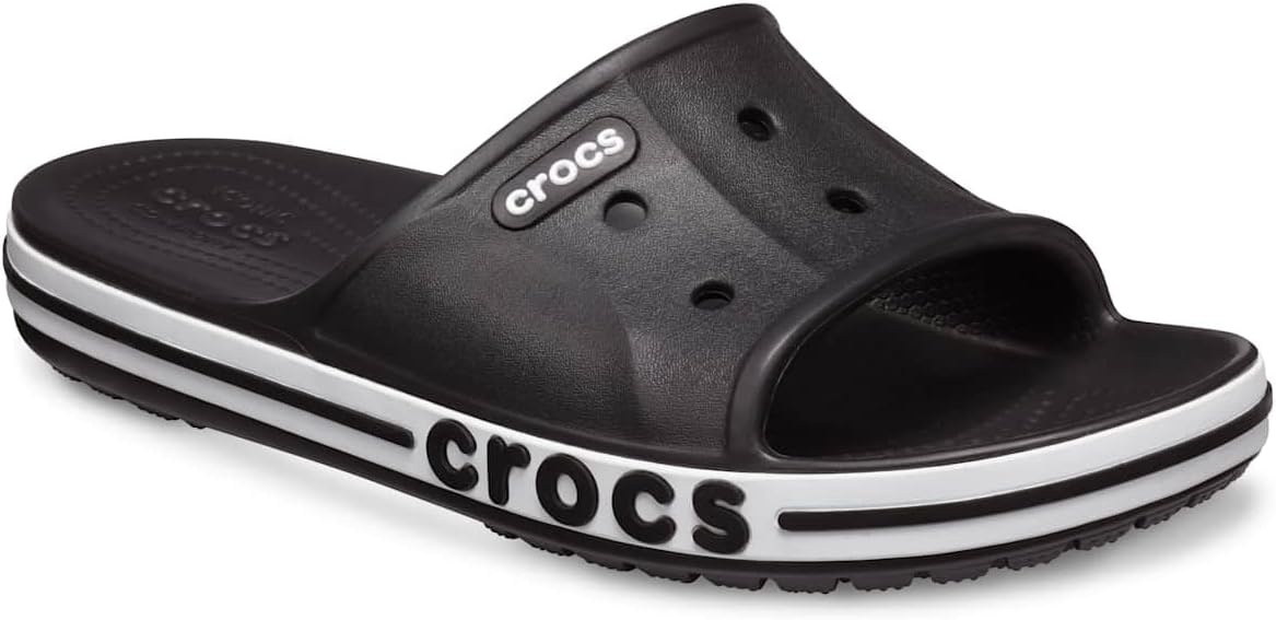 image:imageCrocs Unisex Adult Bayaband Slide SandalsBlackWhite