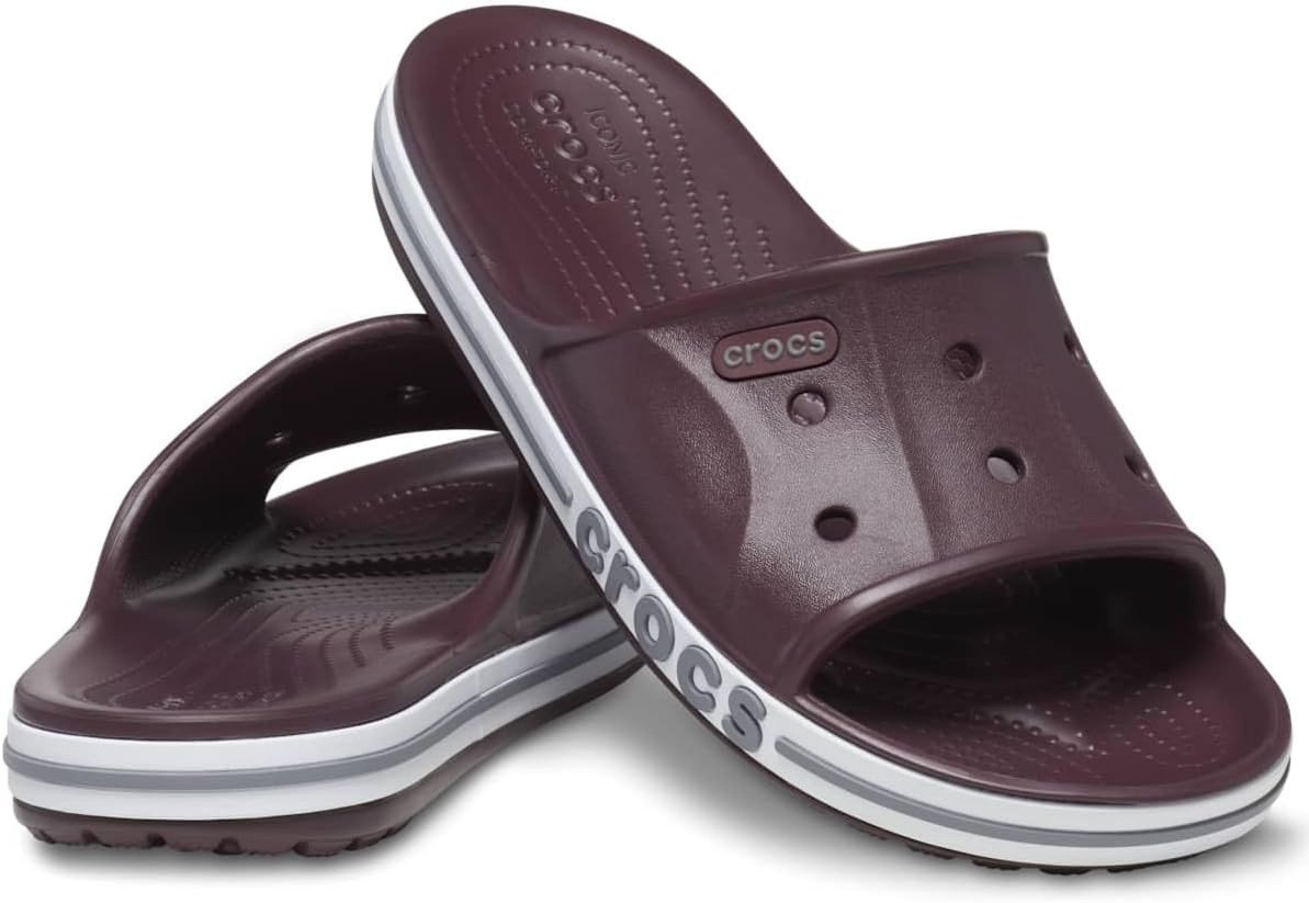 image:imageCrocs Unisex Adult Bayaband Slide SandalsBurgundy