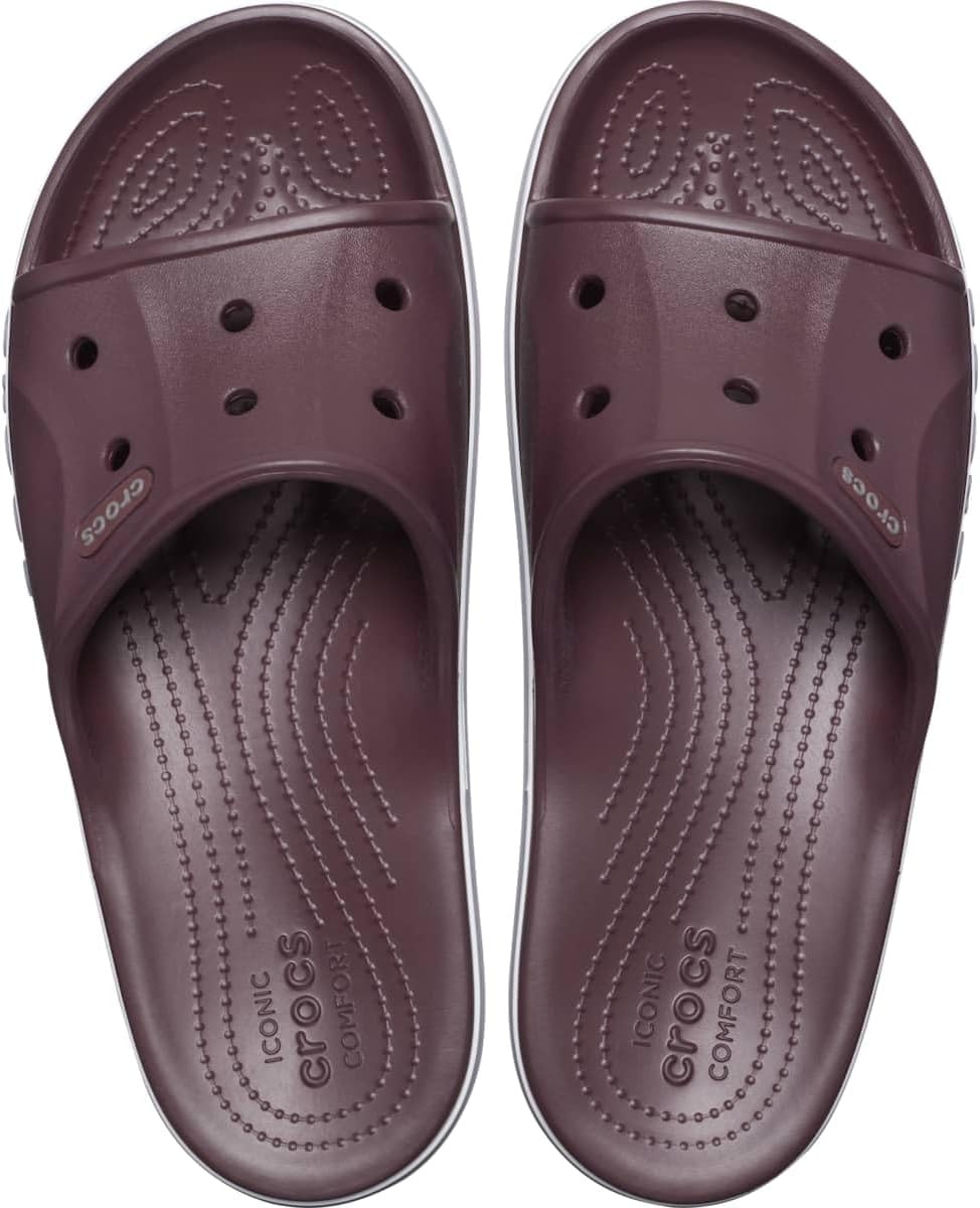image:imageCrocs Unisex Adult Bayaband Slide SandalsBurgundy