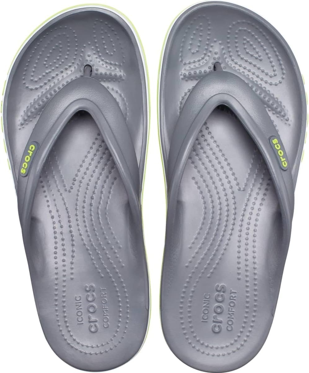 image:imageCrocs Unisex Adult Bayaband Slide SandalsSlate Grey Lime Punch