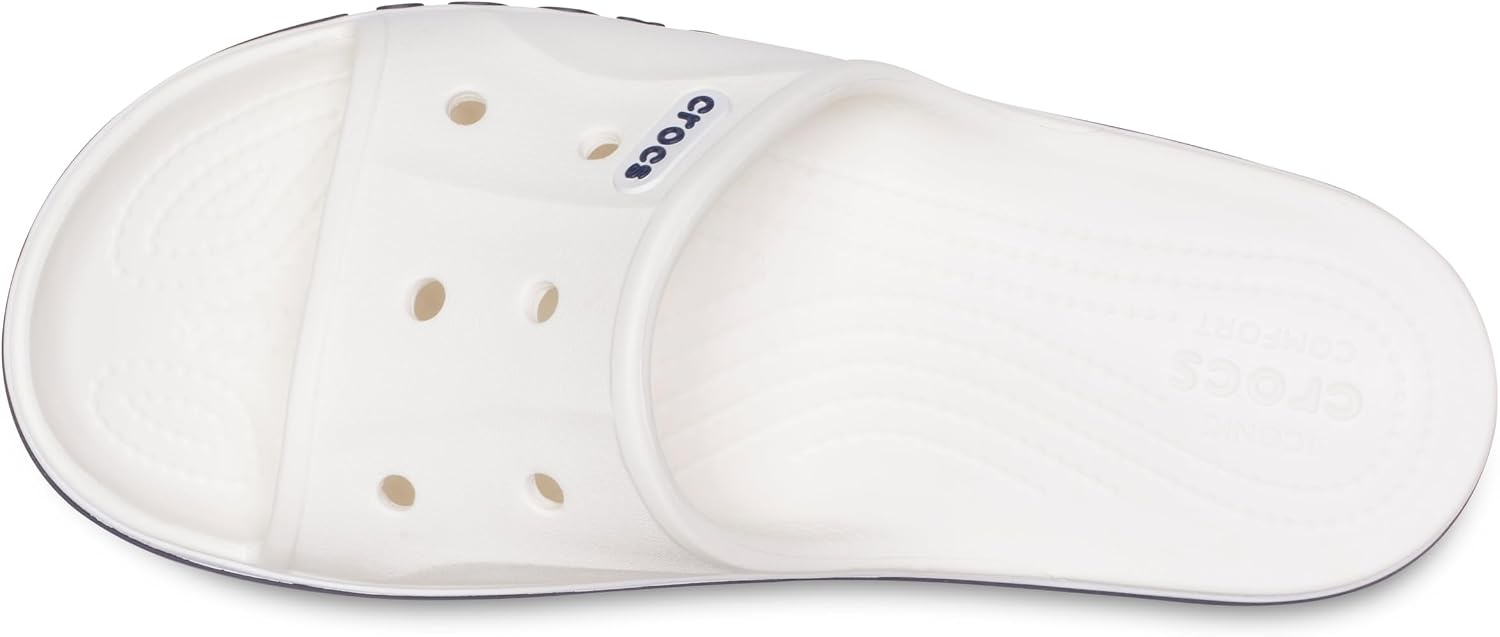 image:imageCrocs Unisex Adult Bayaband Slide SandalsWhiteNavy