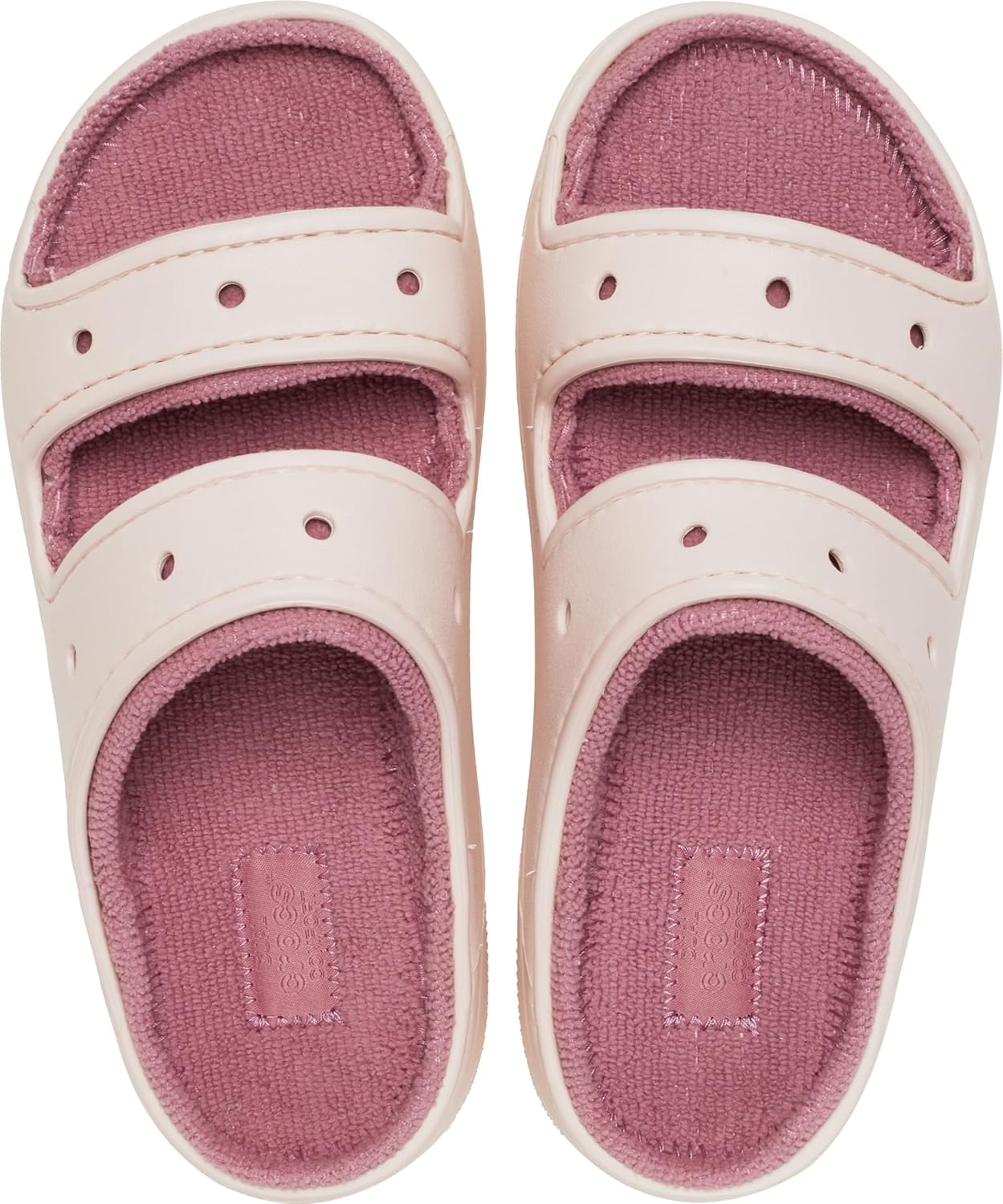 image:imageCrocs Unisex Adult Classic Cozzzy Towel Sandals Fuzzy Slippers and SlidesQuartz