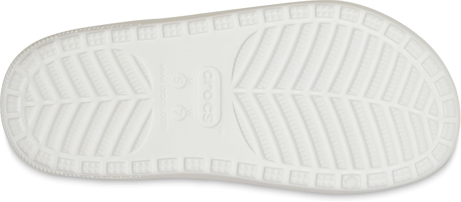 image:imageCrocs Unisex Adult Classic Cozzzy Towel Sandals Fuzzy Slippers and SlidesWhite