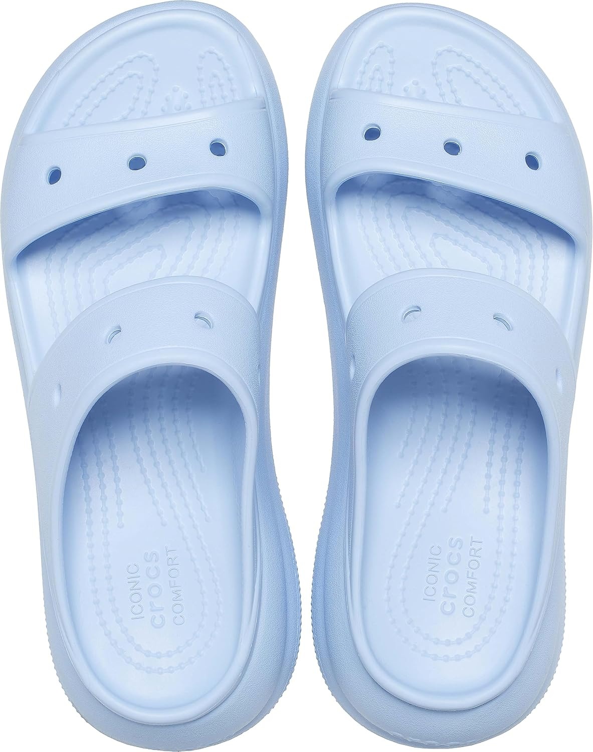 image:imageCrocs Unisex Adult Classic Crush SandalsBlue Calcite