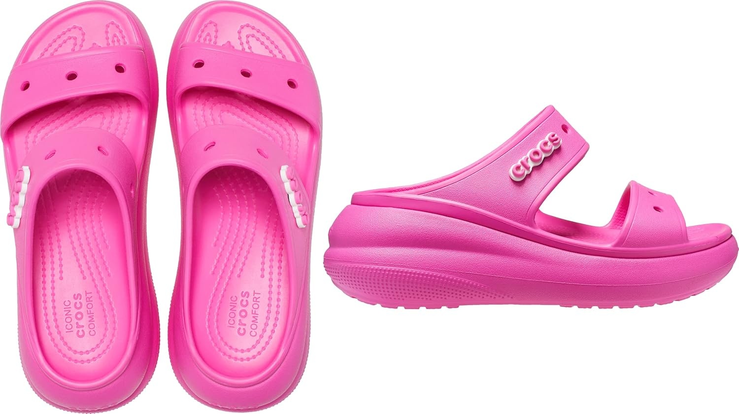 image:imageCrocs Unisex Adult Classic Crush SandalsJuice