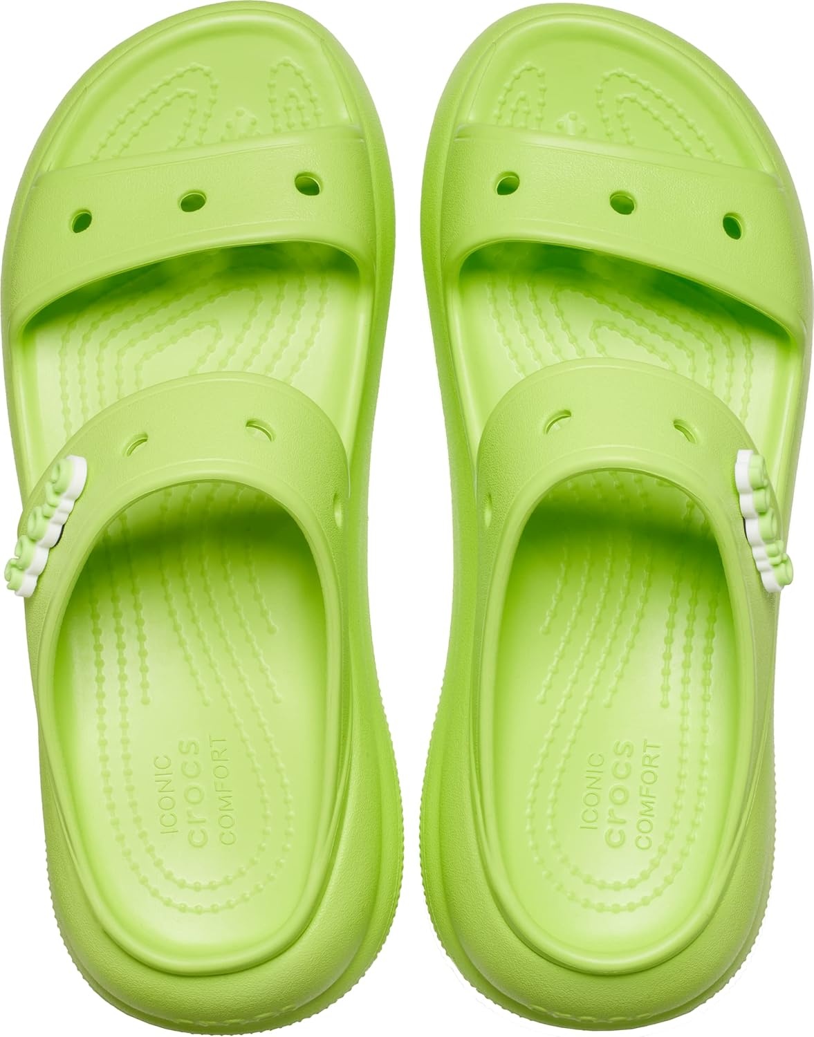 image:imageCrocs Unisex Adult Classic Crush SandalsLimeade