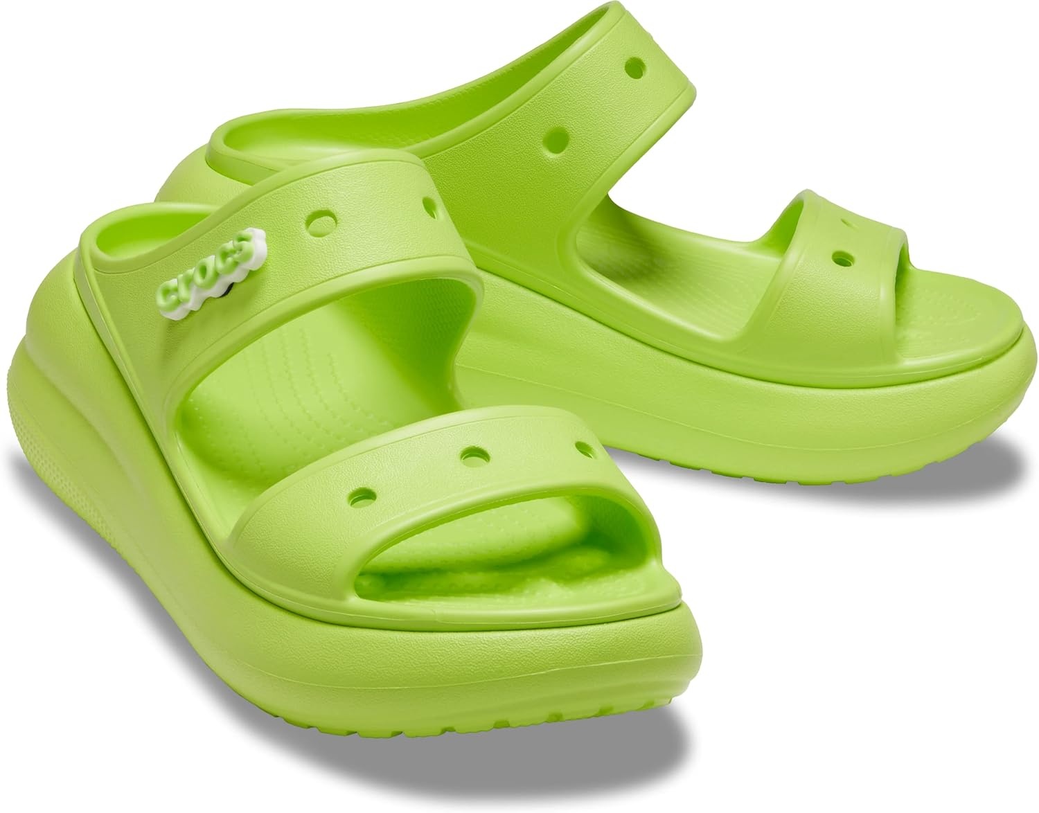 image:imageCrocs Unisex Adult Classic Crush SandalsLimeade