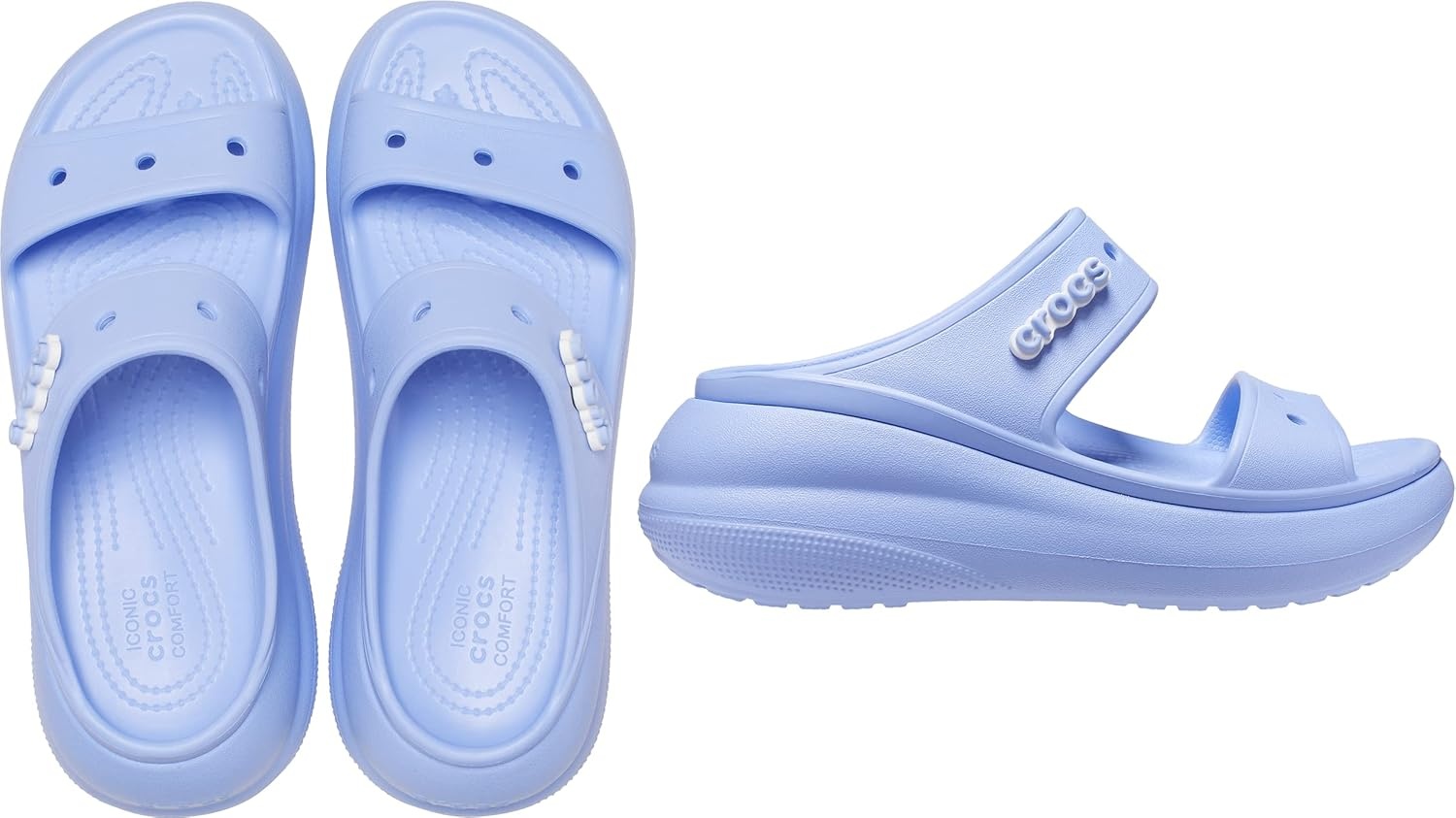 image:imageCrocs Unisex Adult Classic Crush SandalsMoon Jelly