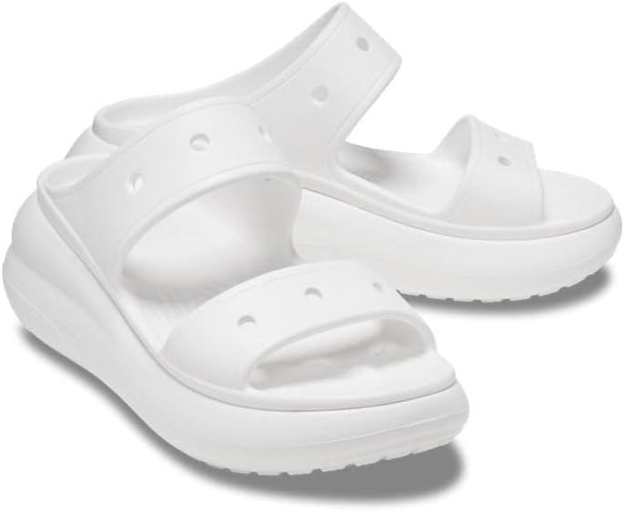 image:imageCrocs Unisex Adult Classic Crush SandalsWhite